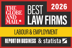 Globe Mail Best Law Firms Labour & Employment Law 2026