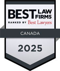 The best law firms in Canada award in 2025
