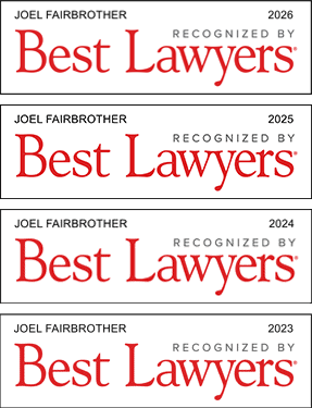 best employment lawyer in calgary, joel fairbrother for 2026, 2025, 2024 and 2023.