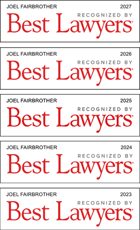 Best employment lawyer in Calgary, Joel Fairbrother for 2027, 2026, 2025, 2024 and 2023.