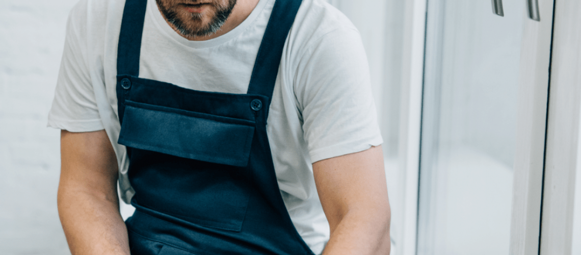 A construction worker that has been affected by covid-19