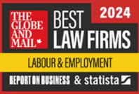The Globe and Mail Best Law Firms 2024 Calgary Employment Lawyers, Bow River Law LLP.